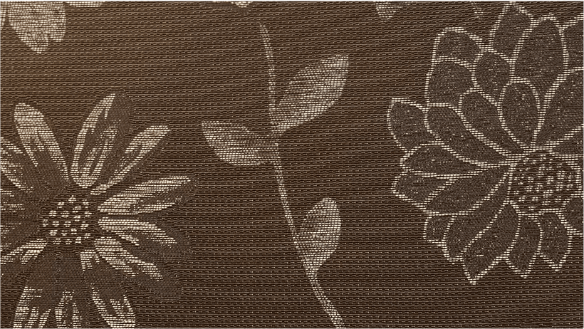Tela Daytona color Flores Chocolate